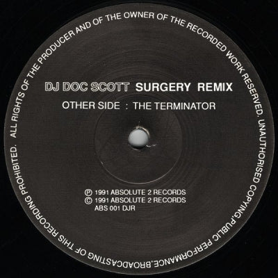 DJ DOC SCOTT - Surgery Remix / The Terminator