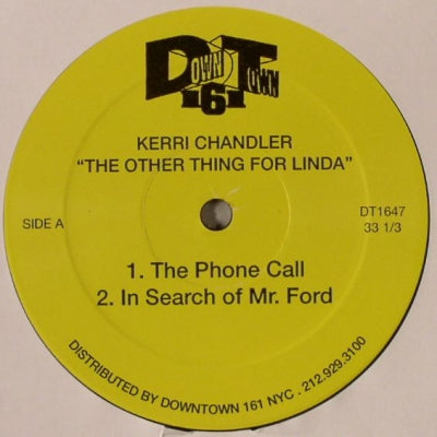 KERRI CHANDLER - The Other Thing For Linda EP