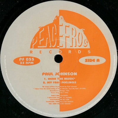 PAUL JOHNSON - Hear The Music / My Free Feelings / Knob Twist / Tikkle Me