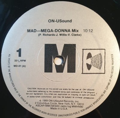 MADONNA - Mad-Mega-Donna Mix / Everybody (Remix) / Attraction (Remix)