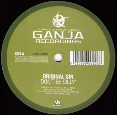 ORIGINAL SIN - Don't Be Silly / Cheater Cheater