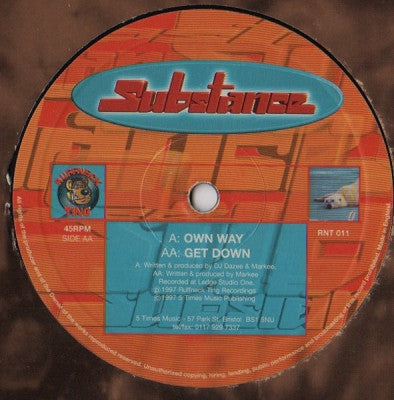 SUBSTANCE - Own Way / Get Down