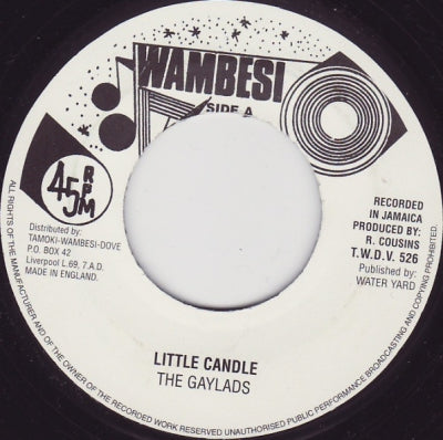 THE GAYLADS - Little Candle / Version.