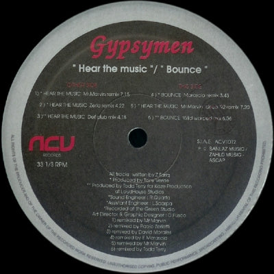 GYPSYMEN - Hear The Music / Bounce