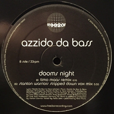 AZZIDO DA BASS - Dooms Night (Timo Maas Remix)