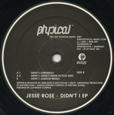 JESSE ROSE - Didn't I