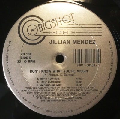 JILLIAN MENDEZ - Don't Know What You're Missin'
