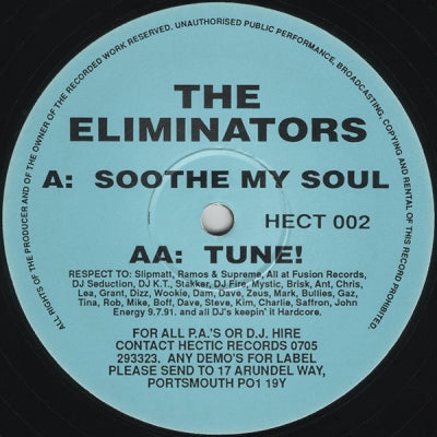 THE ELIMINATORS - Soothe My Soul / Tune!
