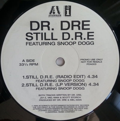 DR. DRE FEATURING SNOOP DOGG - Still D.R.E.