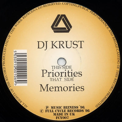 DJ KRUST - Priorities / Memories