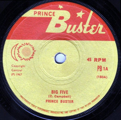 PRINCE BUSTER - Big Five / Musical College
