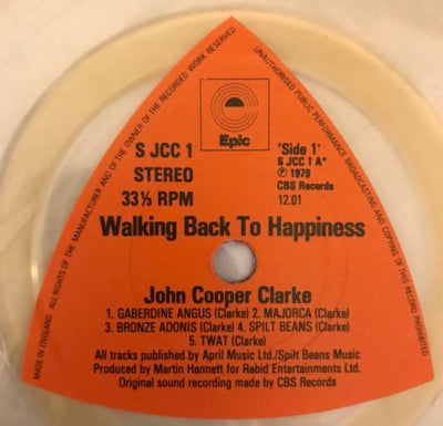 JOHN COOPER CLARKE - Walking Back To Happiness