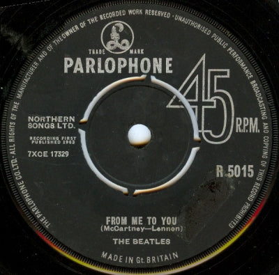 THE BEATLES - From Me To / You Thank You Girl