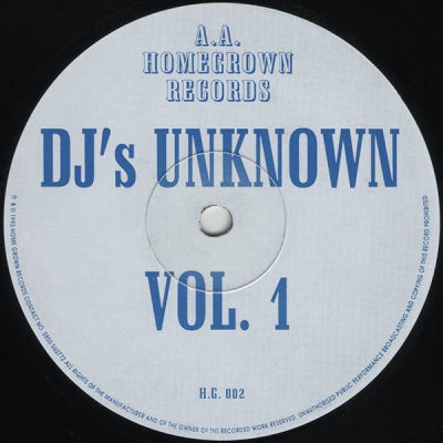 DJ'S UNKNOWN - Vol. 1