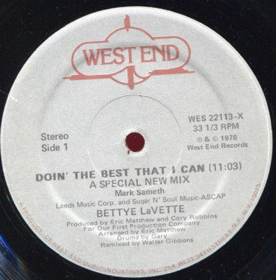 BETTYE LAVETTE - Doin' The Best That I Can