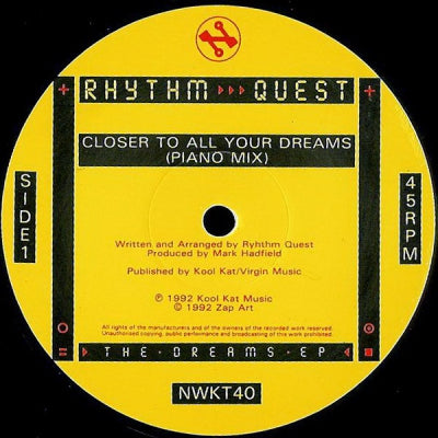 RHYTHM QUEST - The Dreams EP