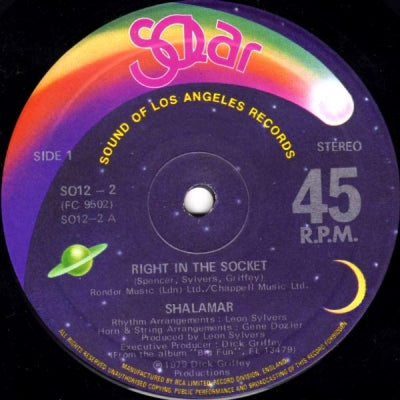 SHALAMAR - Right In The Socket / The Right Time For Us