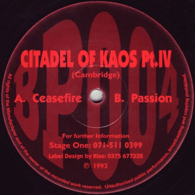 CITADEL OF KAOS - Pt.IV (Ceasefire / Passion)