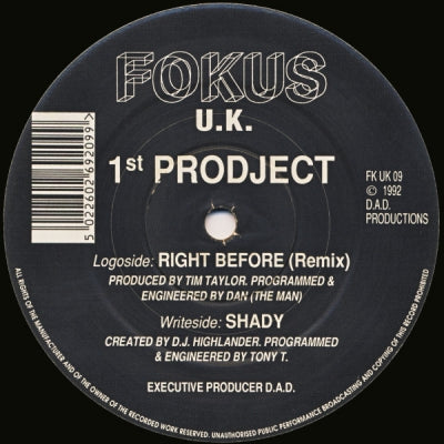 1ST PRODJECT - Right Before (Remix) / Shady