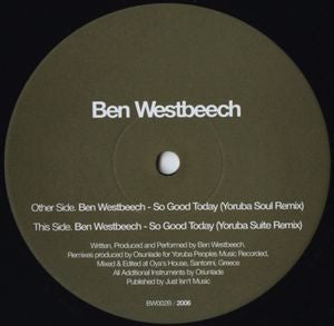 BEN WESTBEECH - So Good Today