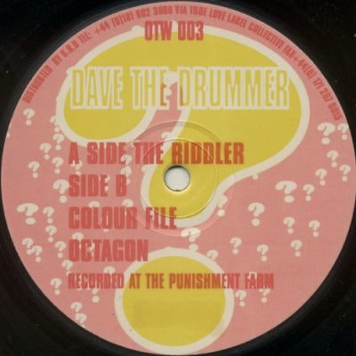 D.A.V.E THE DRUMMER - The Riddler / Colour File / Octagon