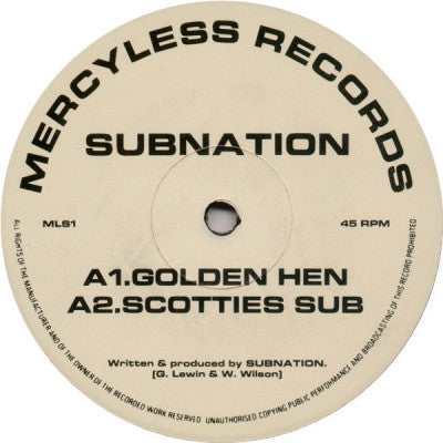 SUBNATION - Golden Hen / Scotties Sub