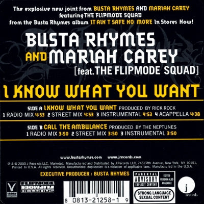 BUSTA RHYMES and MARIAH CAREY - I Know What You Want