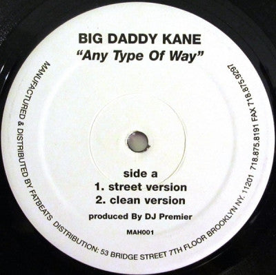 BIG DADDY KANE - Any Type Of Way