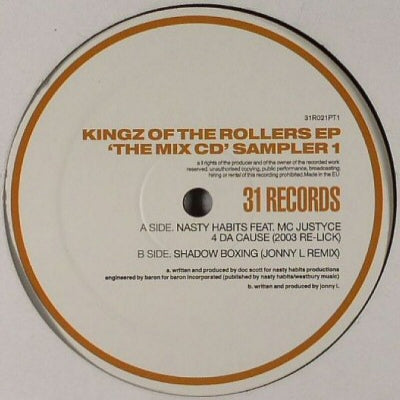 NASTY HABITS - Kingz Of The Rollers EP 'The Mix CD' Sampler 1