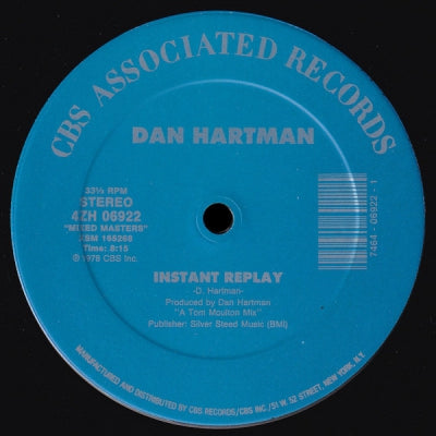 DAN HARTMAN - Vertigo / Relight My Fire /  Instant Replay