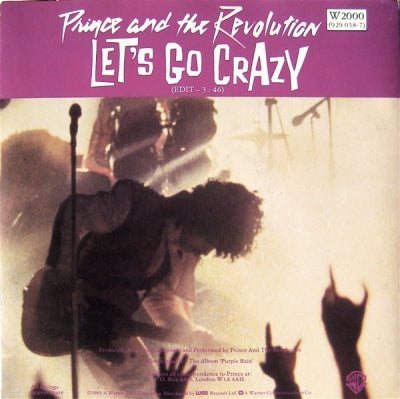 PRINCE AND THE REVOLUTION - Let's Go Crazy / Take Me With U