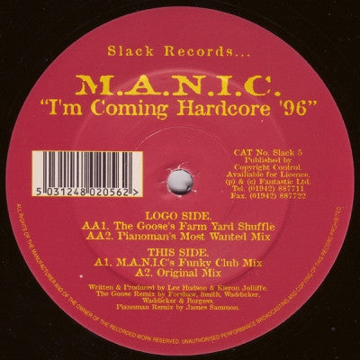 M.A.N.I.C. - I'm Coming Hardcore '96