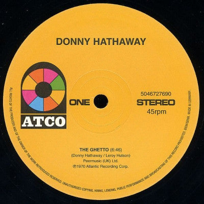 DONNY HATHAWAY - The Ghetto / The Slums