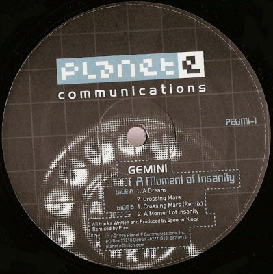GEMINI - A Moment Of Insanity EP