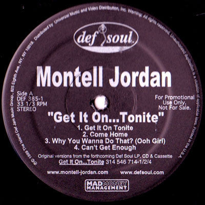 MONTELL JORDAN - Get It On...Tonite
