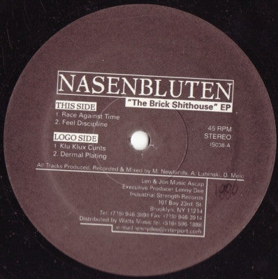 NASENBLUTEN - The Brick Shithouse EP