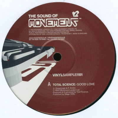 DANNY C & ADDICTION / TOTAL SCIENCE - The Sound Of Movement Vinyl Sampler 01