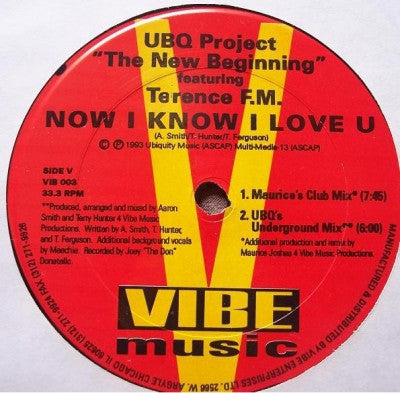 UBQ PROJECT FEATURING TERENCE F.M. - Now I Know I Love U