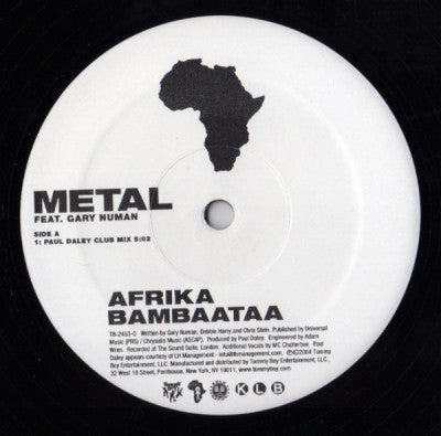 AFRIKA BAMBAATAA FEATURING GARY NUMAN - Metal