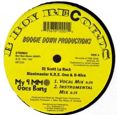 BOOGIE DOWN PRODUCTIONS - My 9mm Goes Bang / Criminal Minded