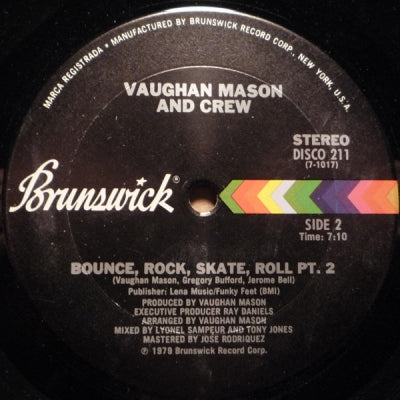 VAUGHAN MASON AND CREW - Bounce, Rock, Skate, Roll Pt1