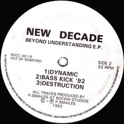 NEW DECADE - Beyond Understanding (5 Track EP)