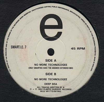 E - No More Technologee / Deep Sea