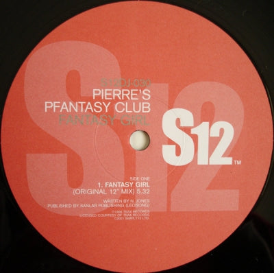 PIERRE'S PFANTASY CLUB / ROBERT OWENS - Fantasy Girl / Bringing Down The Walls