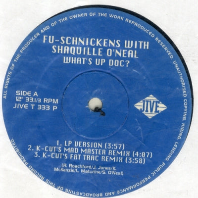 FU-SCHNICKENS - What's Up Doc (Can We Rock?) with Shaquille O'Neal.