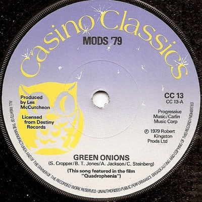 MODS '79 - Green Onions / High On Your Love