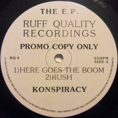 KONSPIRACY - The EP (Here Goes The Boom / Rush / Police Tottenham / E-Love / Crowds)