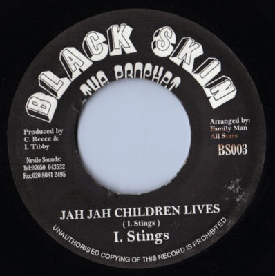 I. STINGS - Jah Jah Children Lives / Version Jah Rock..