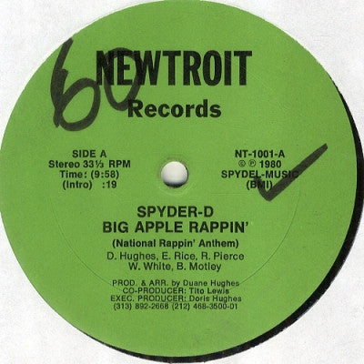 SPYDER-D  - Big Apple Rappin'