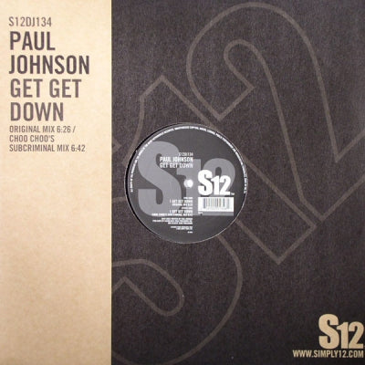 PAUL JOHNSON - Get Get Down